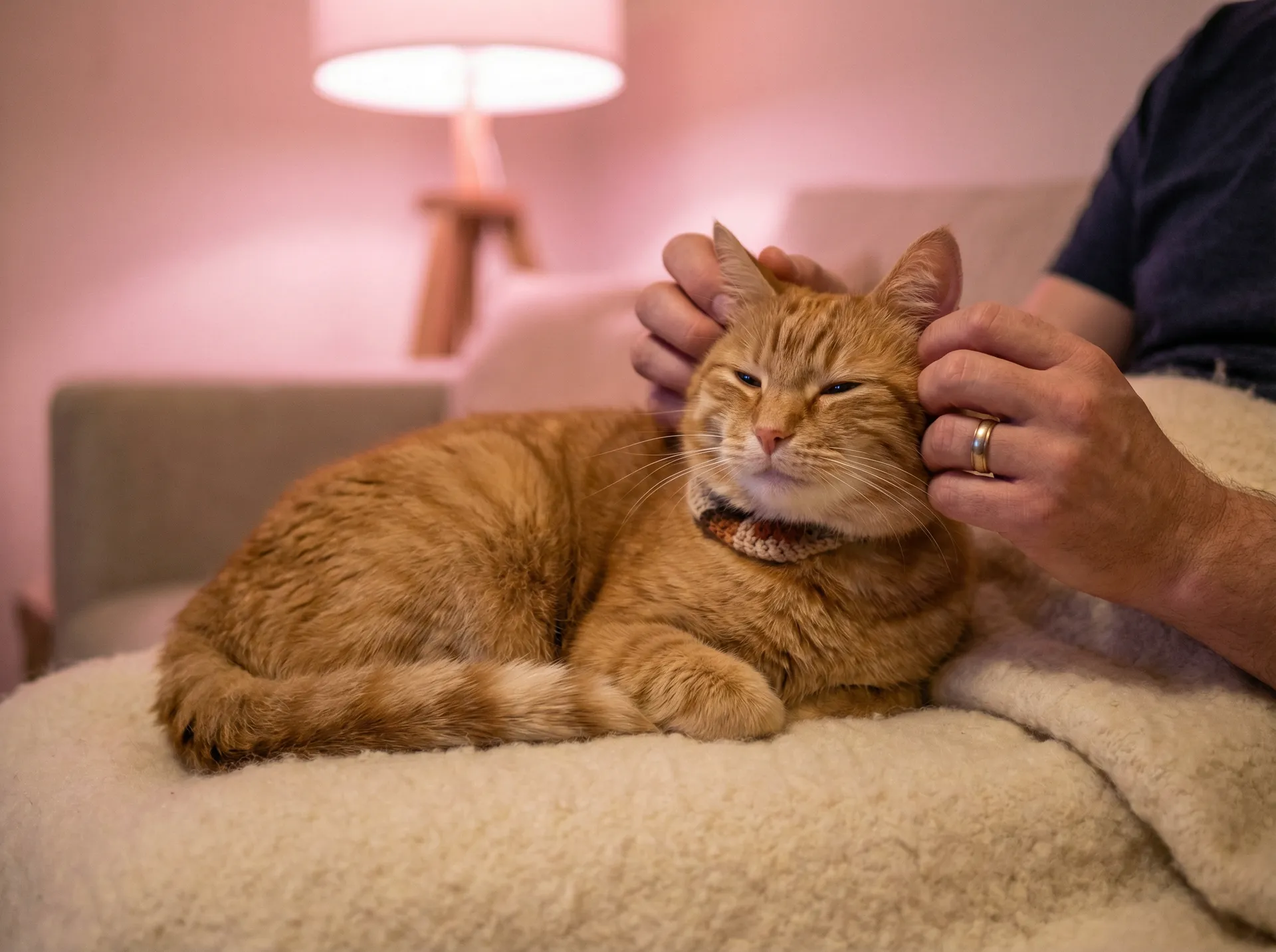 猫咪被温柔抚摸的幸福时刻 - 美味天王粤语